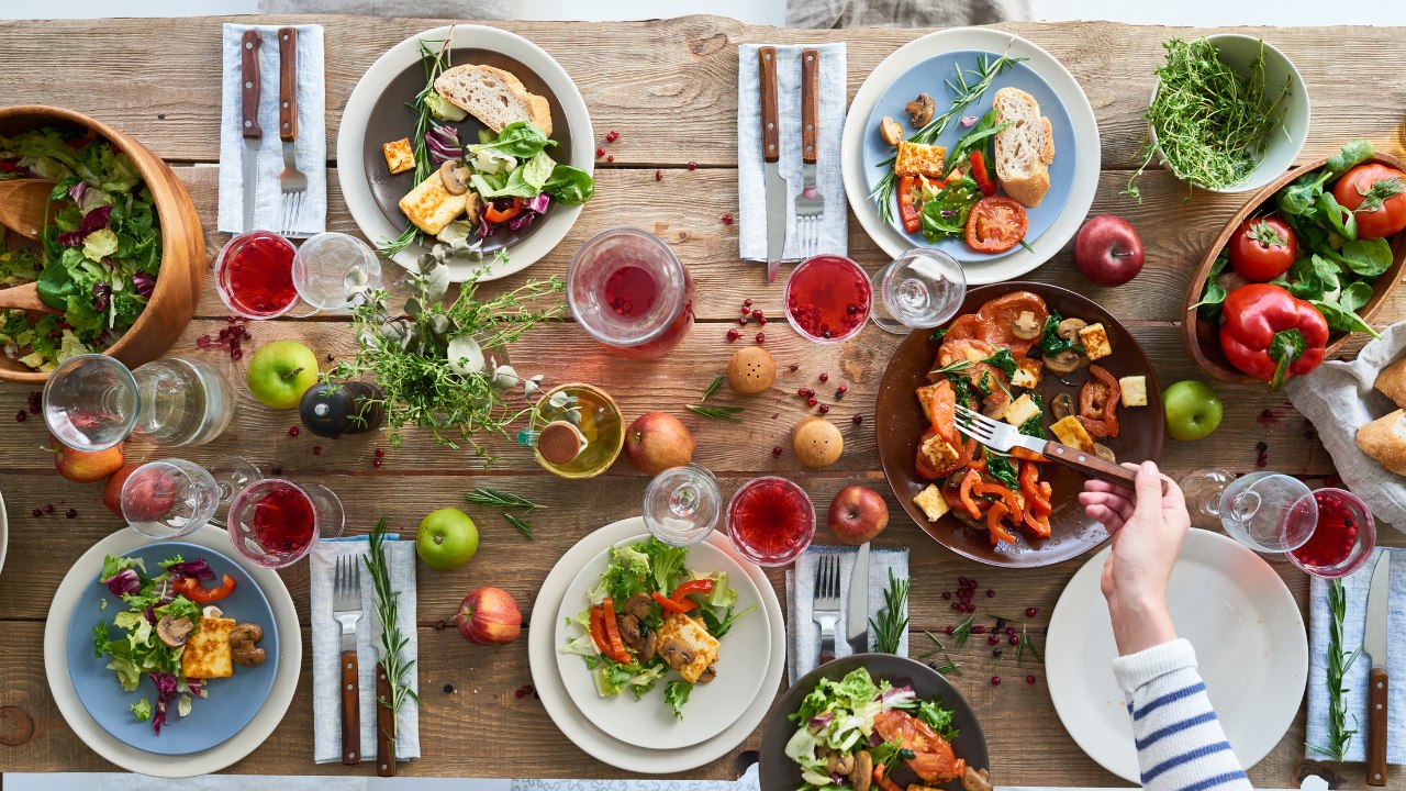 Weekly meal arrangement showing portion planning across three days